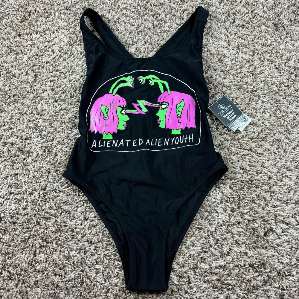 Volcom Fresh Ink One Piece Swimsuit